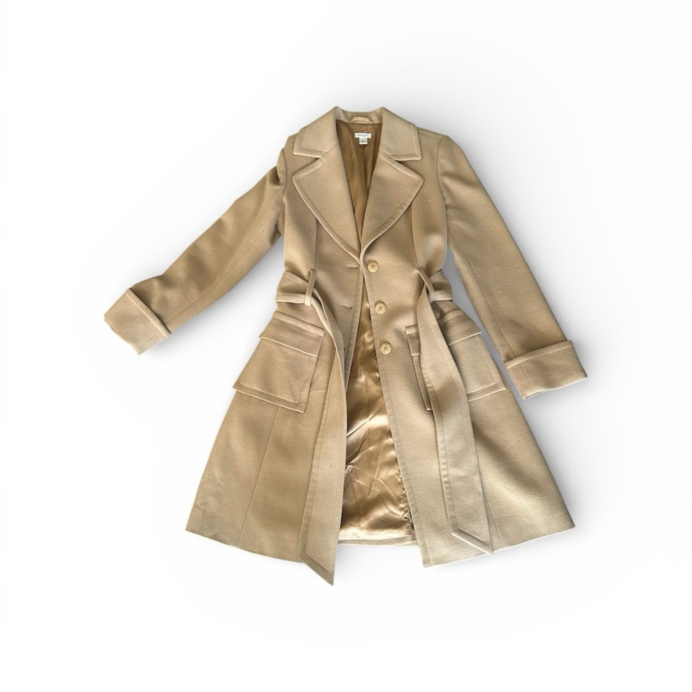 Halogen Classic Tan wool Coat